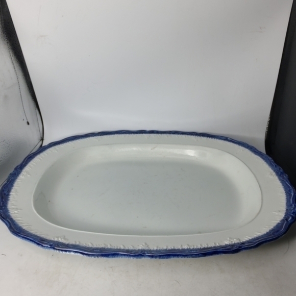 Ironstone Leeds feather edge c 1840 platter - Picture 1 of 8